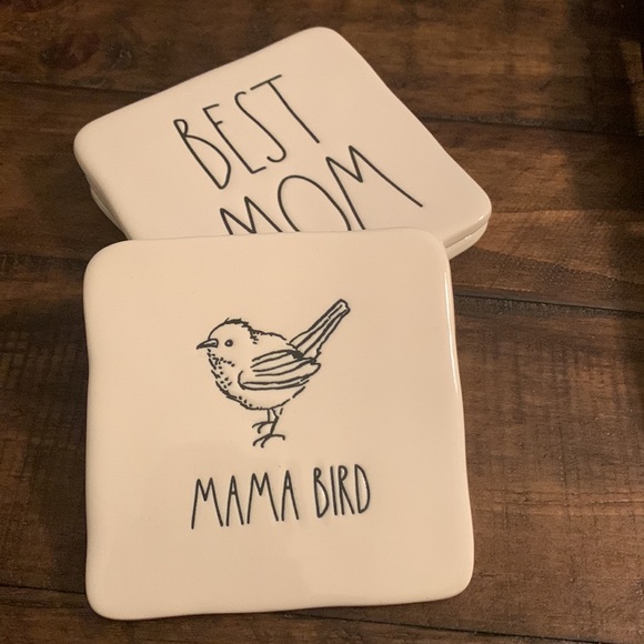Rae Dunn Ceramic Coasters - Picture 2 of 5